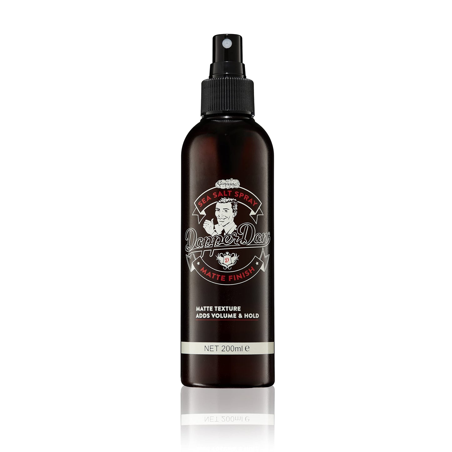 Dapper Dan hair spray bottle on a white background