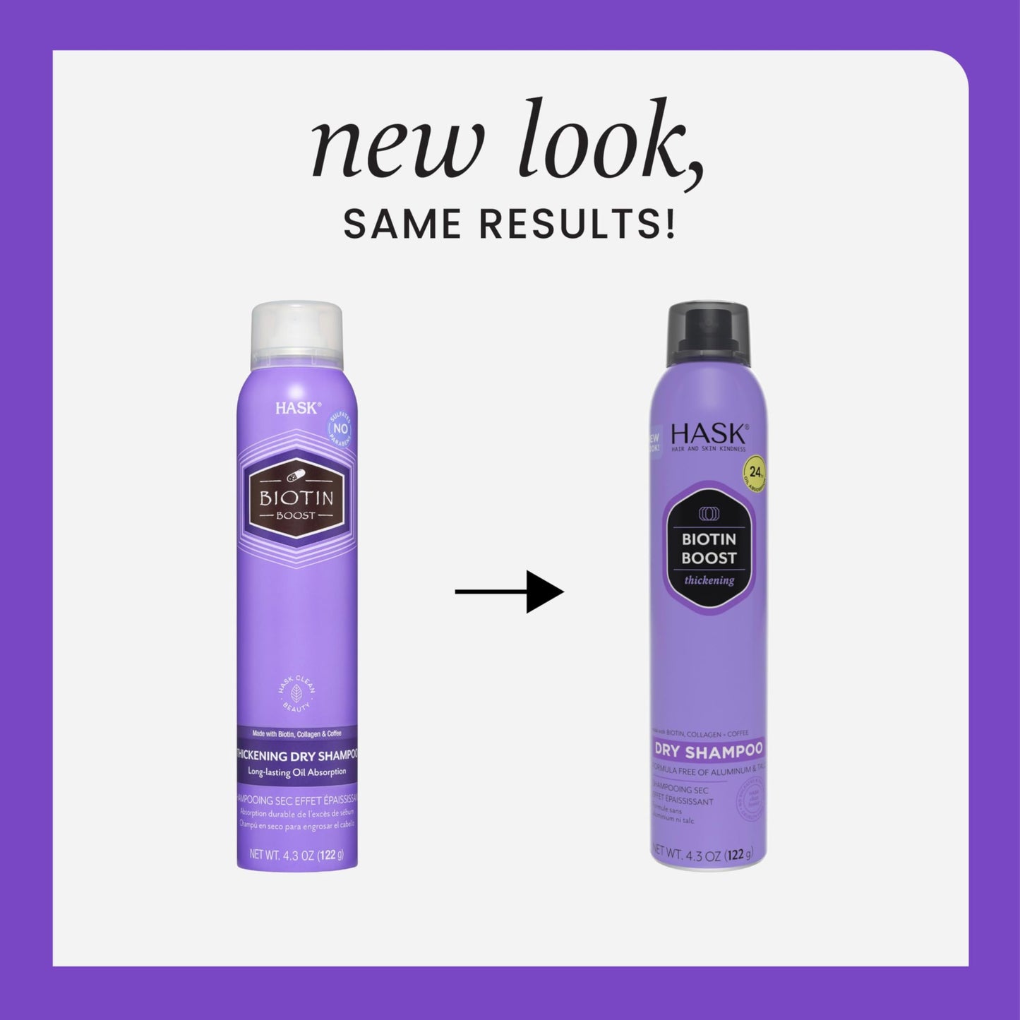 HASK Biotin Boost Thickening Dry Shampoo – Absorbs Oil, Adds Volume & Lift, Strengthens Strands, No Sulfates or Parabens, Cruelty-Free – 8.1oz