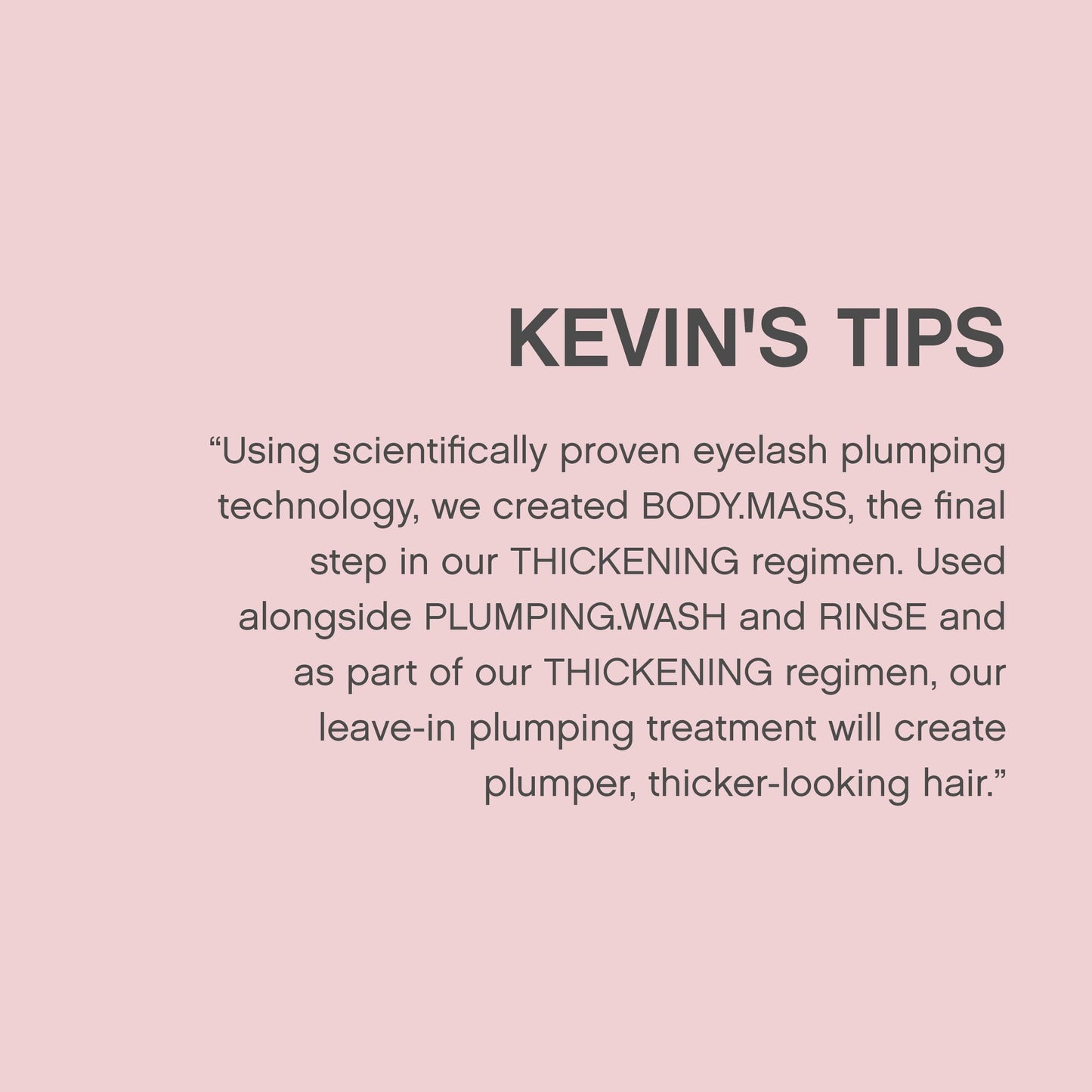 Kevin.Murphy Body.Mass Leave-In Plumping Treatment (For Thinning Hair) 100ml/3.4oz by Kevin Murphy