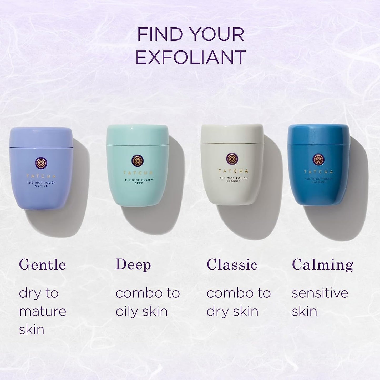 Tatcha The Rice Polish Classic | Daily Non-Abrasive Exfoliator for Combo to Dry Skin | 60 gr / 2.1 oz