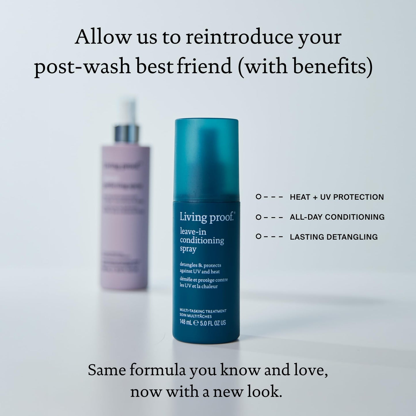 Living Proof Leave-In Conditioning Spray, Hair Strengthening Detangler Spray for Women with Heat Protection, For All Hair Types