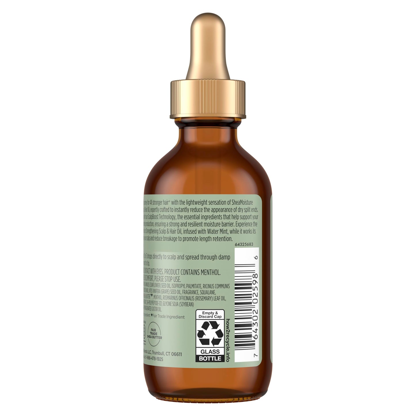 SheaMoisture Strengthening Scalp & Hair Oil with Rosemary & Vegan Collagen – Protects Scalp, Strengthens Hair, Cooling ScalpBoost Tech, 2 fl oz