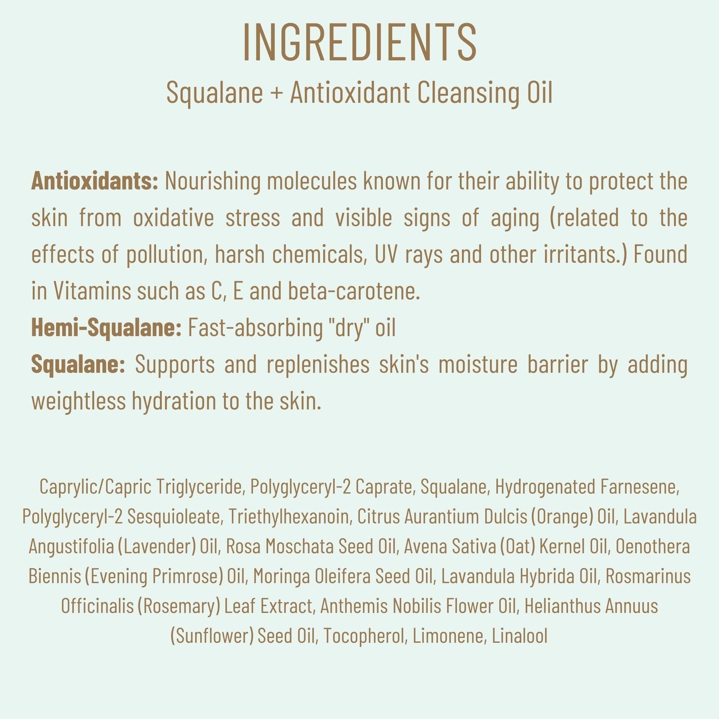 Biossance Squalane + Antioxidant Cleansing Oil – Lightweight Facial Oil, Removes Makeup, Deep Cleans & Hydrates, All Skin Types, 6.7 oz