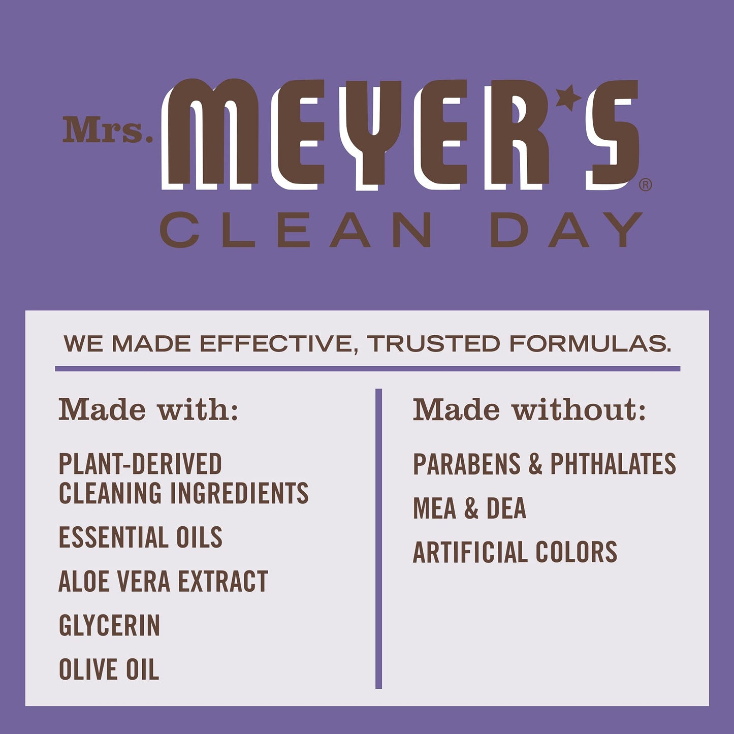 MRS. MEYER'S CLEAN DAY Hand Soap Refill, Made with Essential Oils, Biodegradable Formula, Compassion Flower, Packaging May Vary, 33 fl. oz