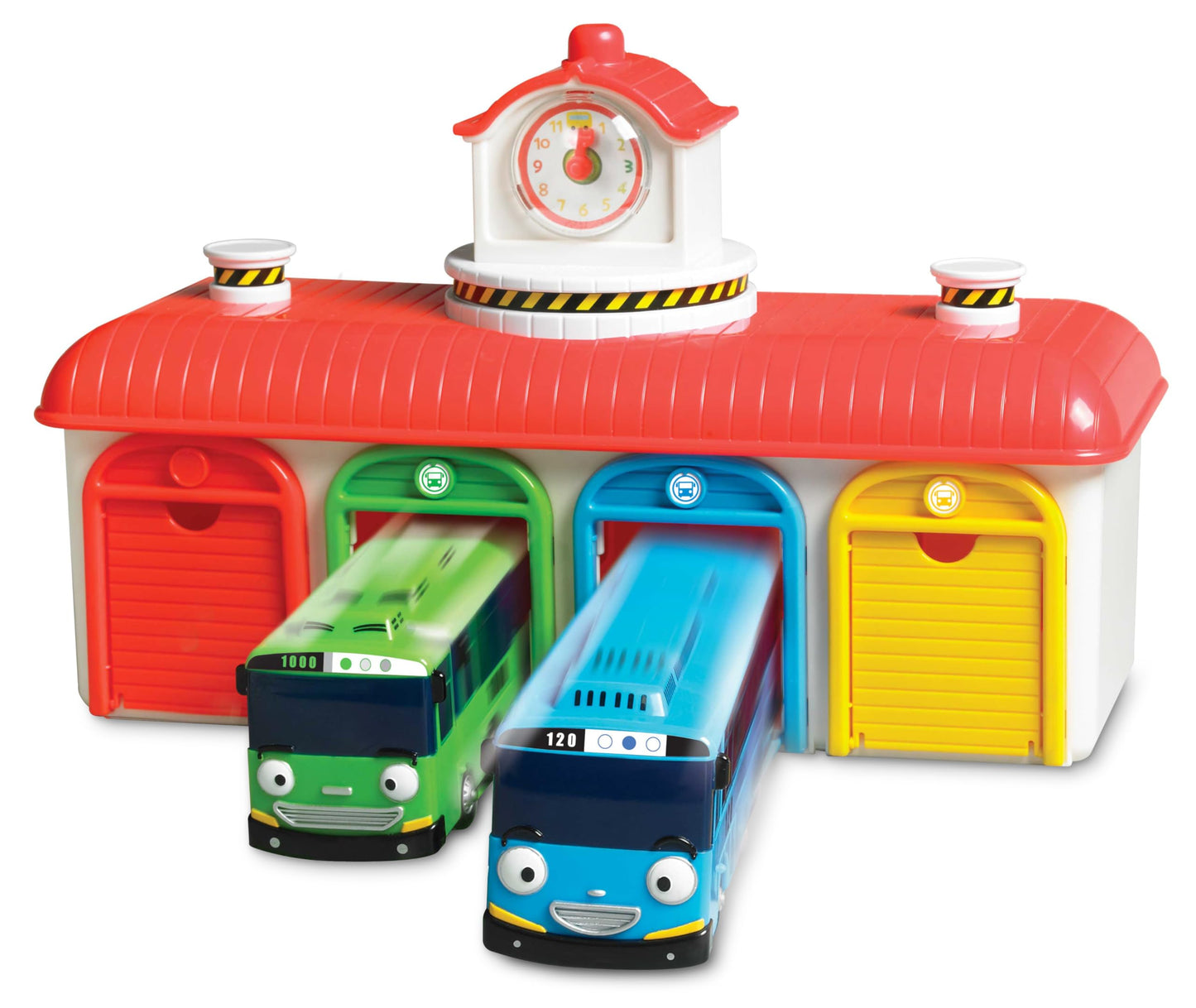 Tayo The Little Bus Central Garage Playset – Action Car Figures, Popular Korean Cartoon Toys, Christmas & Birthday Gifts for Kids