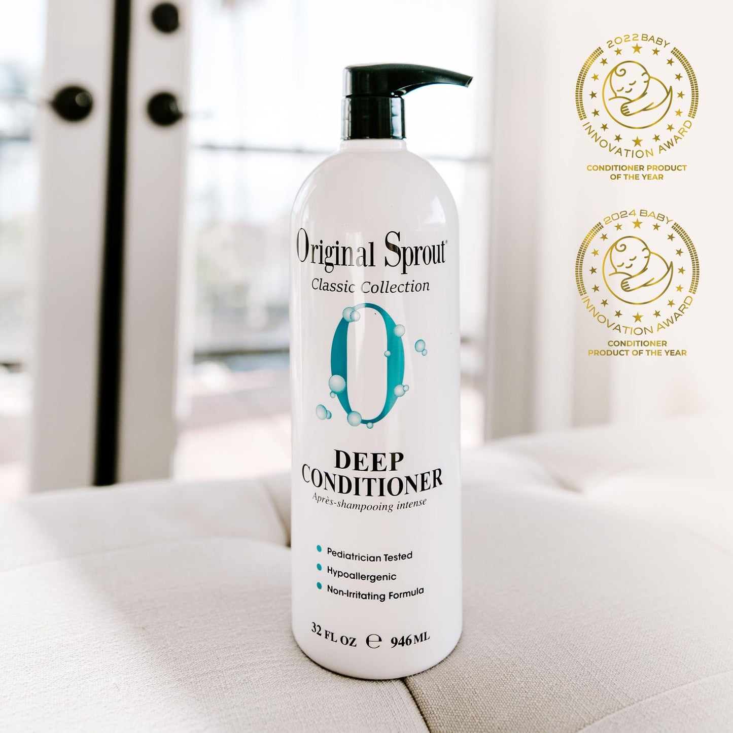 Original Sprout Deep Conditioner for All Hair Types, Vegan Conditioner, 32 oz. Bottle