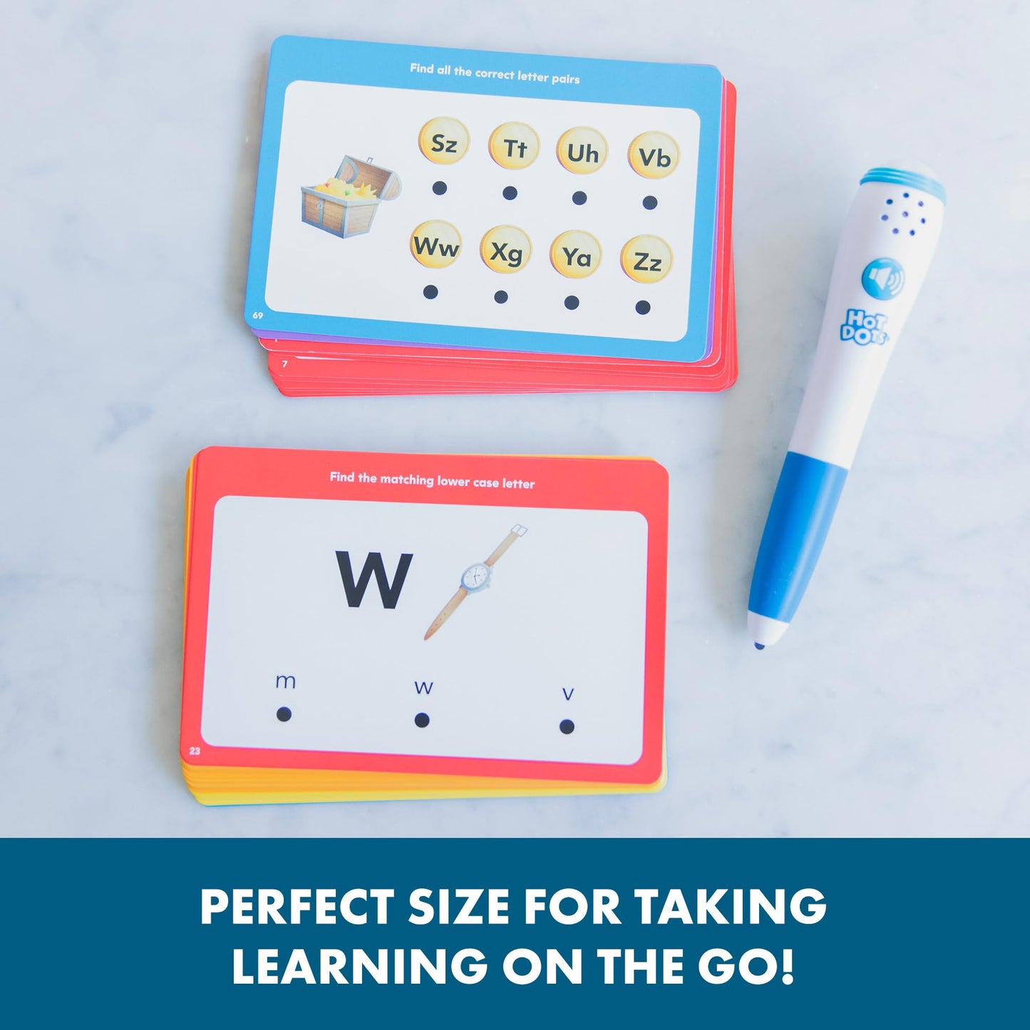 Educational Insights Hot Dots Alphabet Set – 72 Activities, Interactive Learning Pen & 36 Double-Sided Cards, Ages 3+