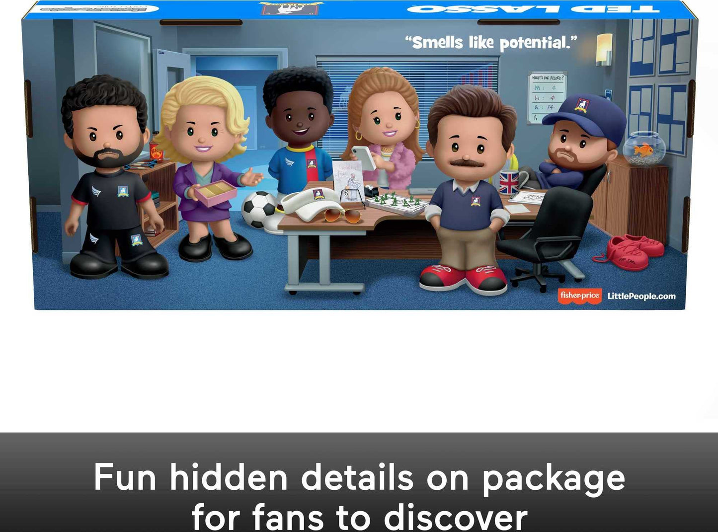 Little People Collector Ted Lasso Series Special Edition Set for Adults & Fans, 6 Figures in Display Package