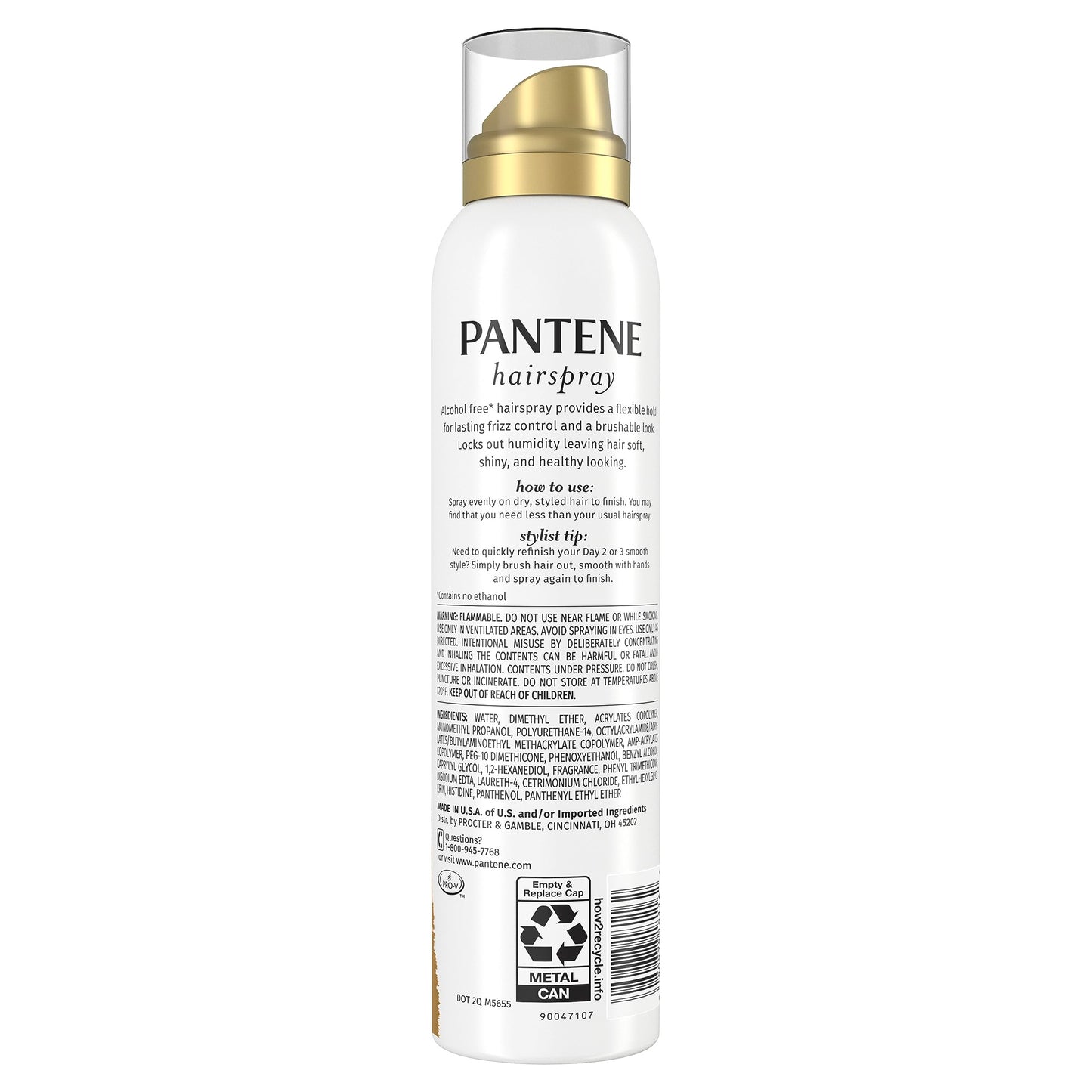 Pantene Pro-V Level 3 Airspray Hairspray for Smooth, Soft Finish, 7oz