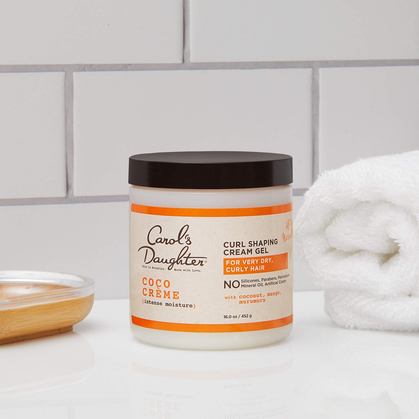 Carol’s Daughter Coco Creme Curl Shaping Cream Gel with Coconut Oil & Milk | Defines Curls, Fights Frizz, for Very Dry Hair, 16 Oz, Silicone-Free