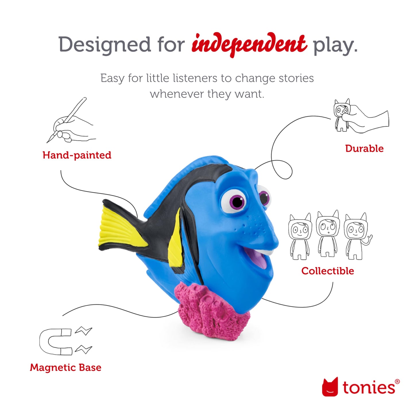 Tonies Dory Audio Toy Figurine from Disney and Pixar's Finding Dory