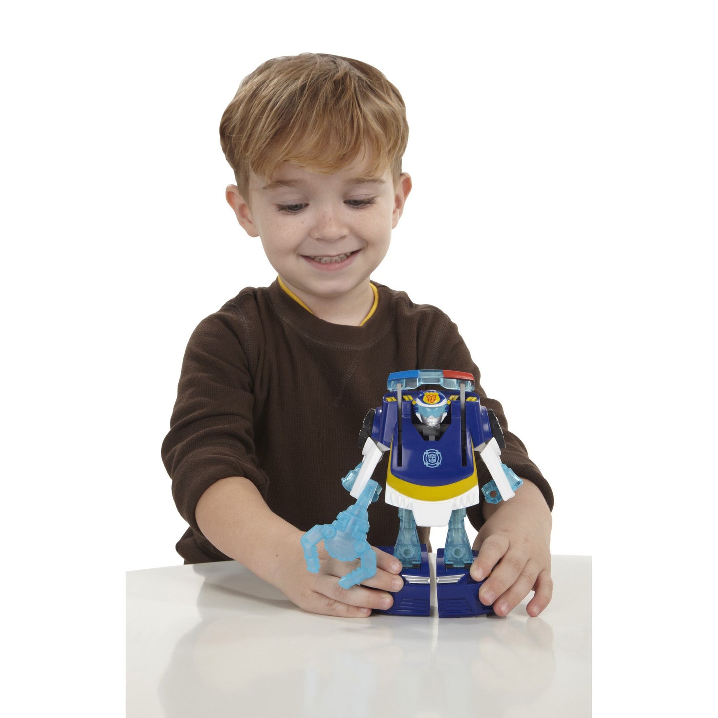 Transformers Playskool Heroes Rescue Bots Energize Chase The Police-Bot Action Figure, Ages 3-7 (Amazon Exclusive)