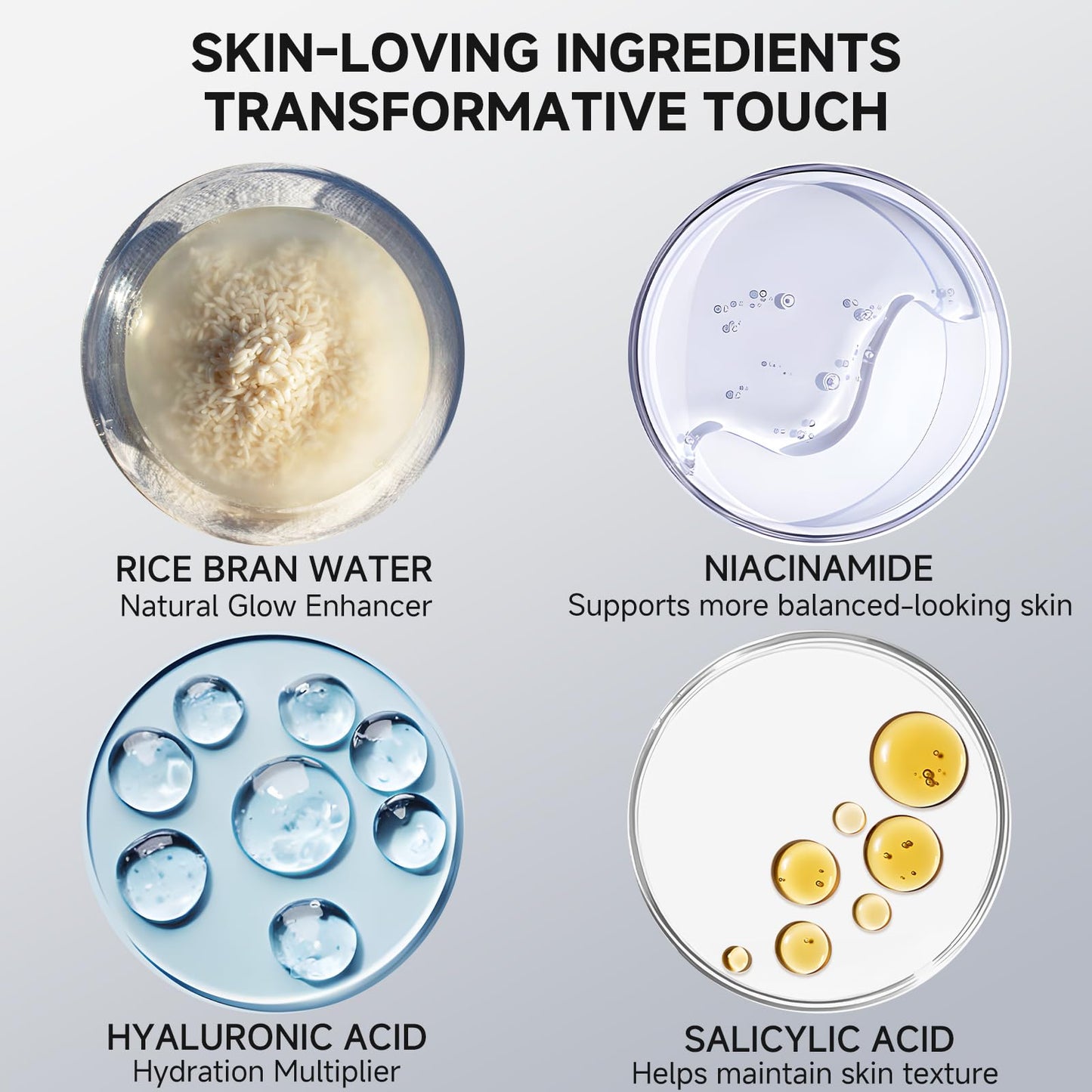 Duo Soft Black Rice Peel Exfoliating Ampoule – Gentle Face & Body Serum for Dead Skin, Deep Cleansing, Pore Minimizing & Hydration