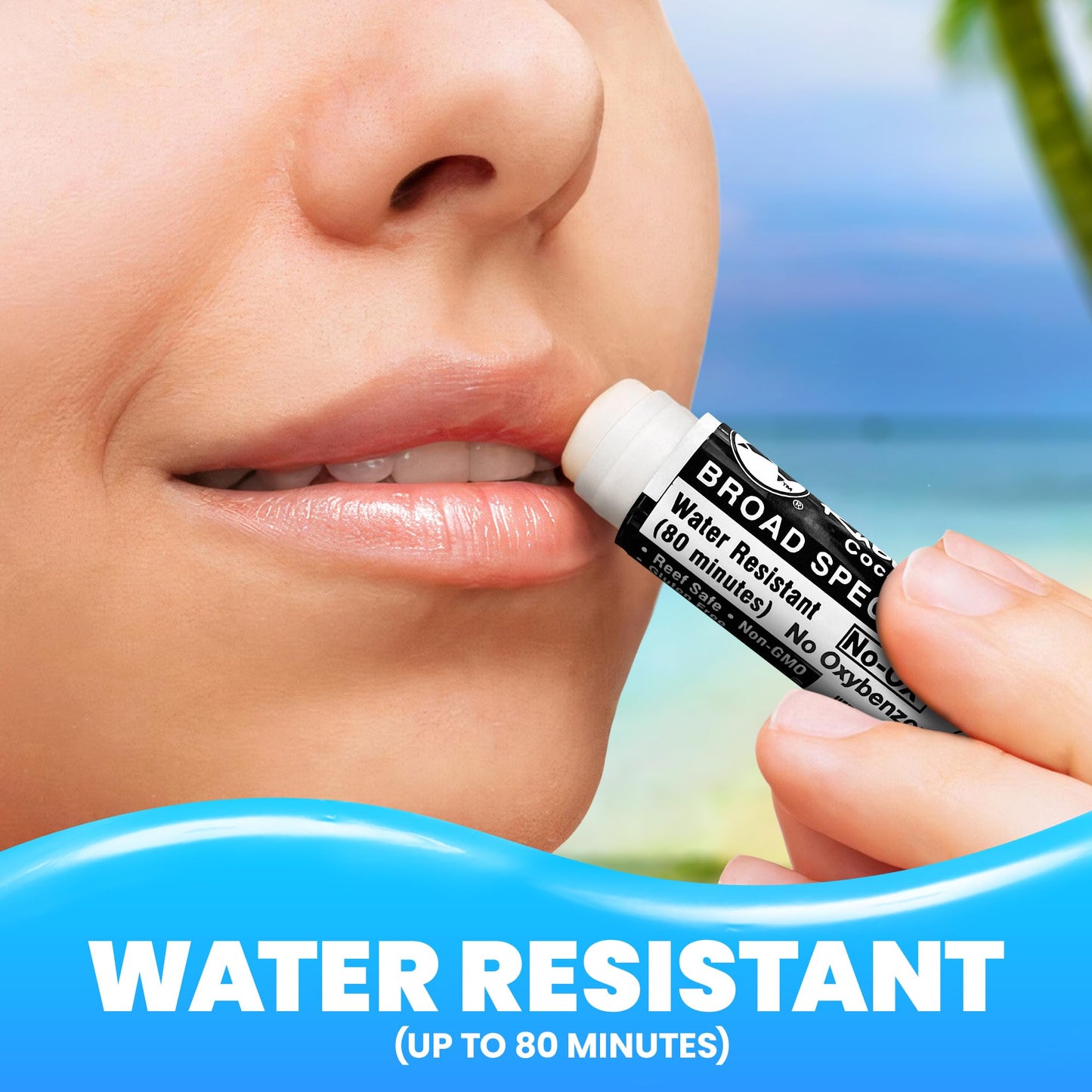 Rubber Ducky Lip Balm SPF 15 - Vegan, Water Resistant Lip Sunscreen with Vitamin E, Coconut Flavor, Broad Spectrum, 3 Pack (.15 oz)