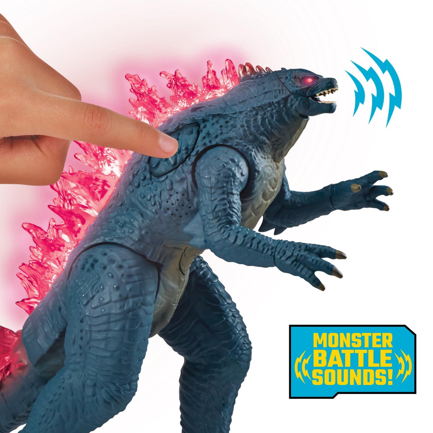 Godzilla x Kong: 13" Mega Deluxe Heat Ray Misting Breath Godzilla Figure by Playmates Toys
