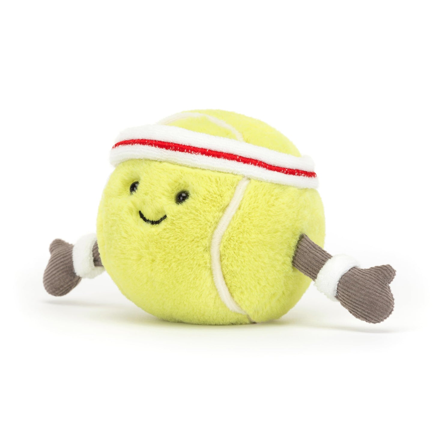 Jellycat Amuseables Tennis Ball Stuffed Toy, 3.5 inches - Tennis Ball Plush for Sports Fans