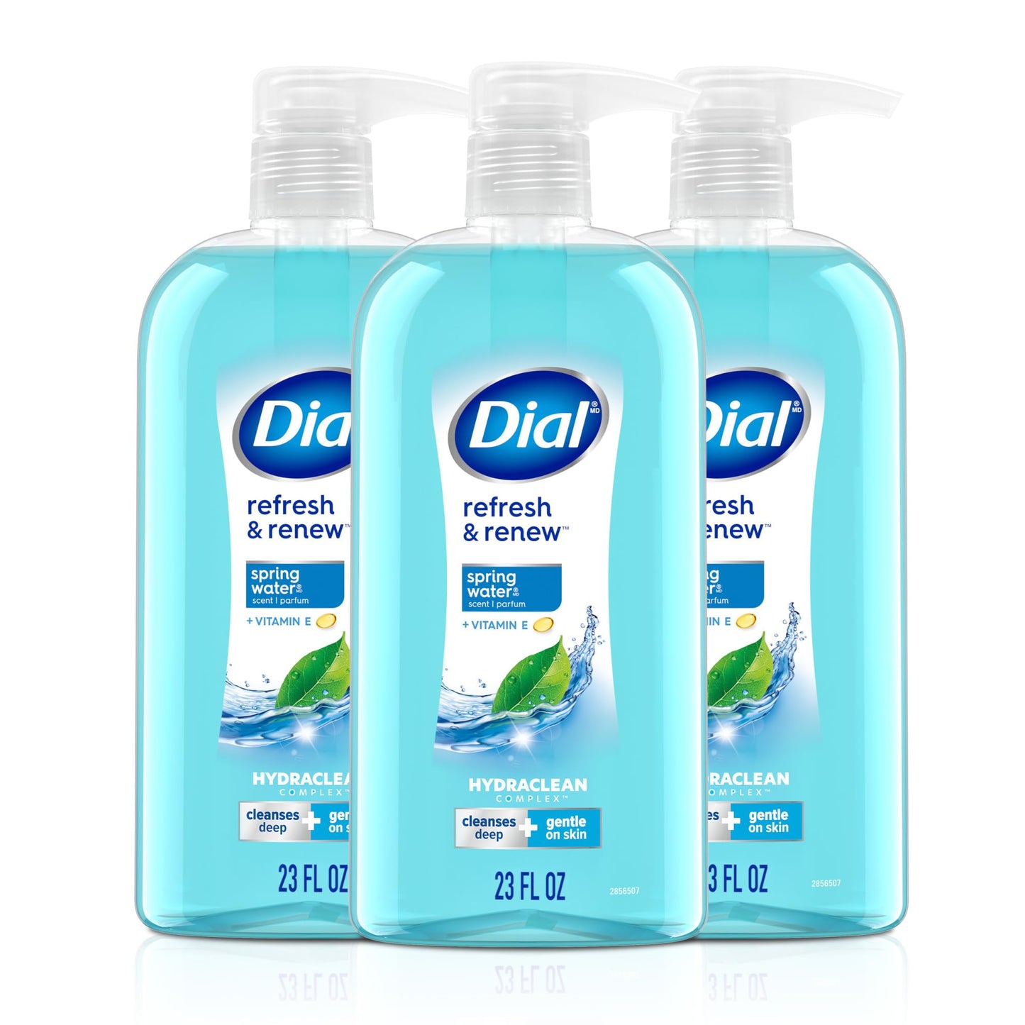 Dial Body Wash, Refresh & Renew Spring Water, 23 fl oz (Pack of 3)