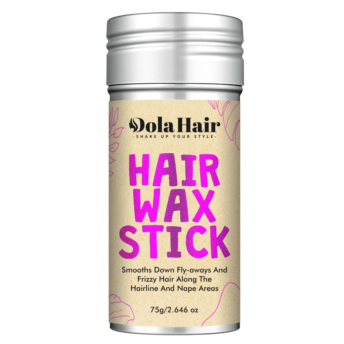Dolahair Hair Wax Stick - Flyaway Control and Styling Pomade for Kids, Women, and Men - Hair Bun Maker and Accessorie (1 Pack of Wax)