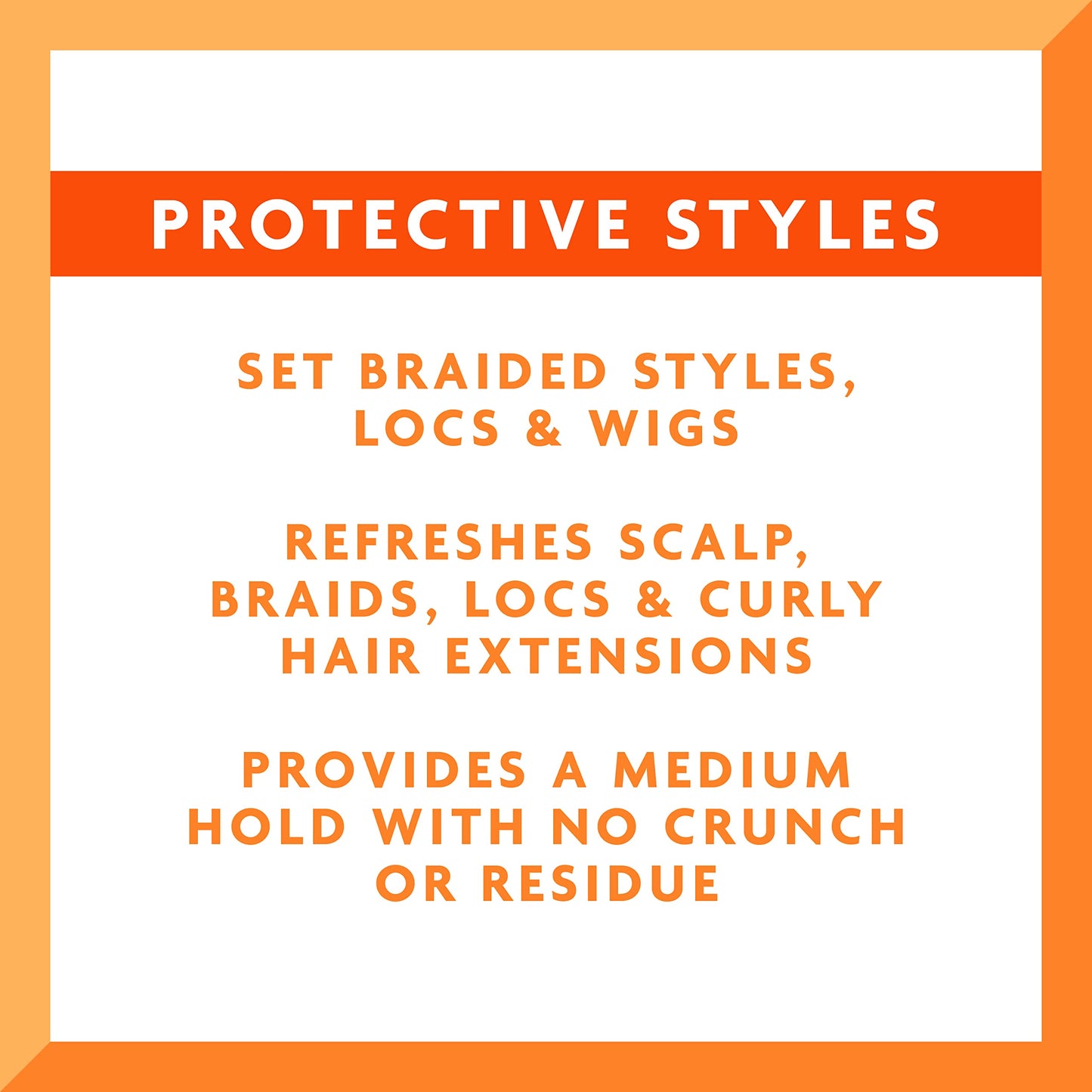 Cantu Protective Styles by Angela Set & Refresh Foam with Apple Cider Vinegar & Aloe, 8 Ounce