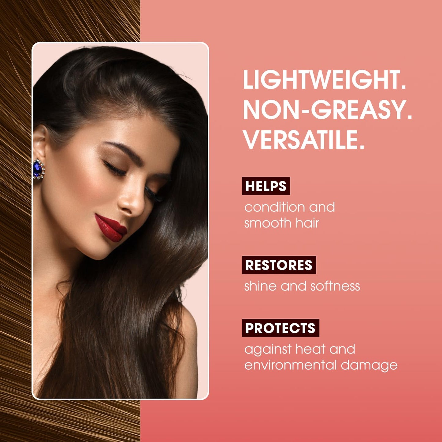 One 'N Only Argan Oil Hair Treatment 8 oz – Lightweight Hydrating Oil for Natural Hair, Wigs & Extensions – Adds Shine, Controls Frizz & Protects from Heat