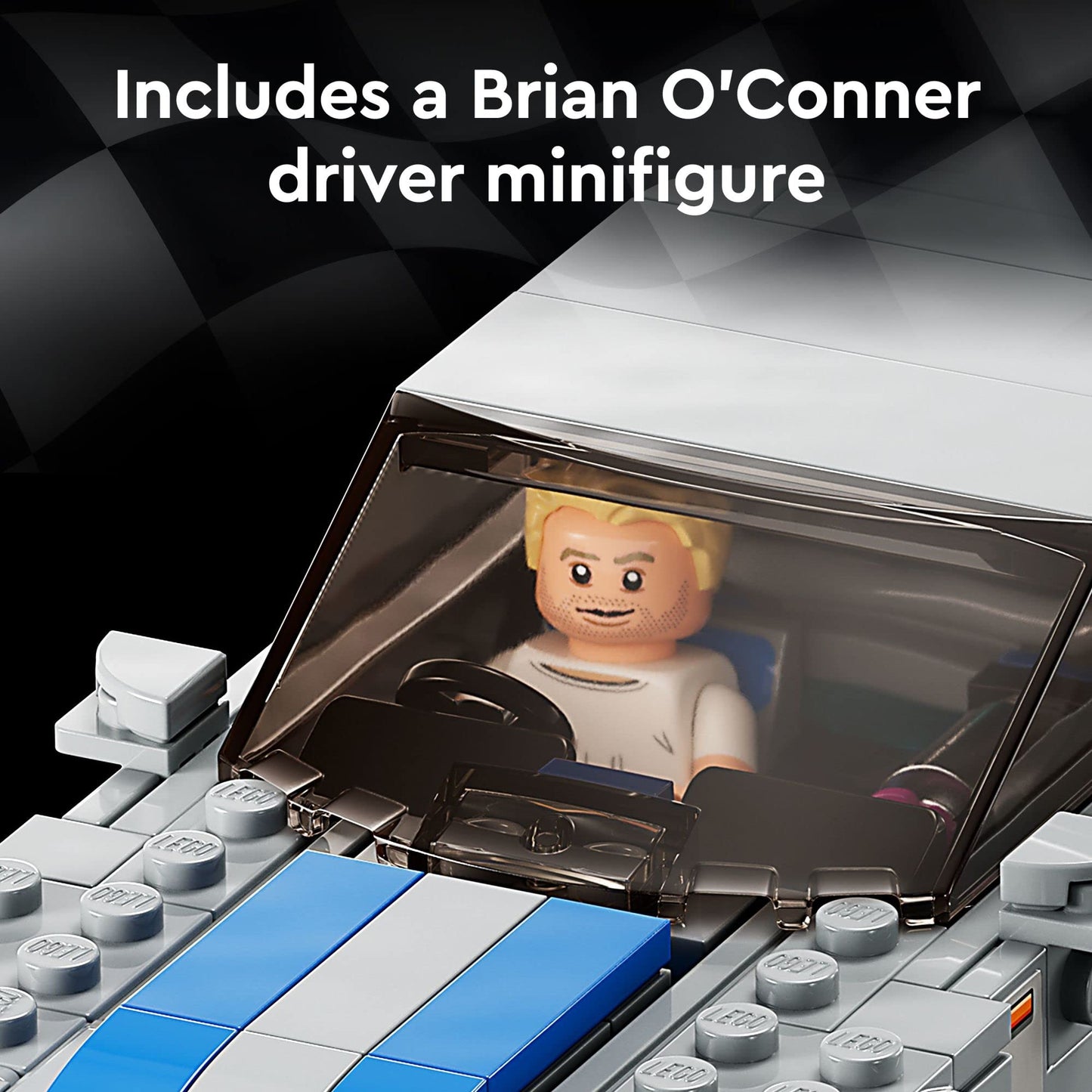 LEGO Speed Champions 2 Fast 2 Furious Nissan Skyline GT-R R34 Race Car Model Kit with Minifigure, Ages 9+, 2023 Set 76917