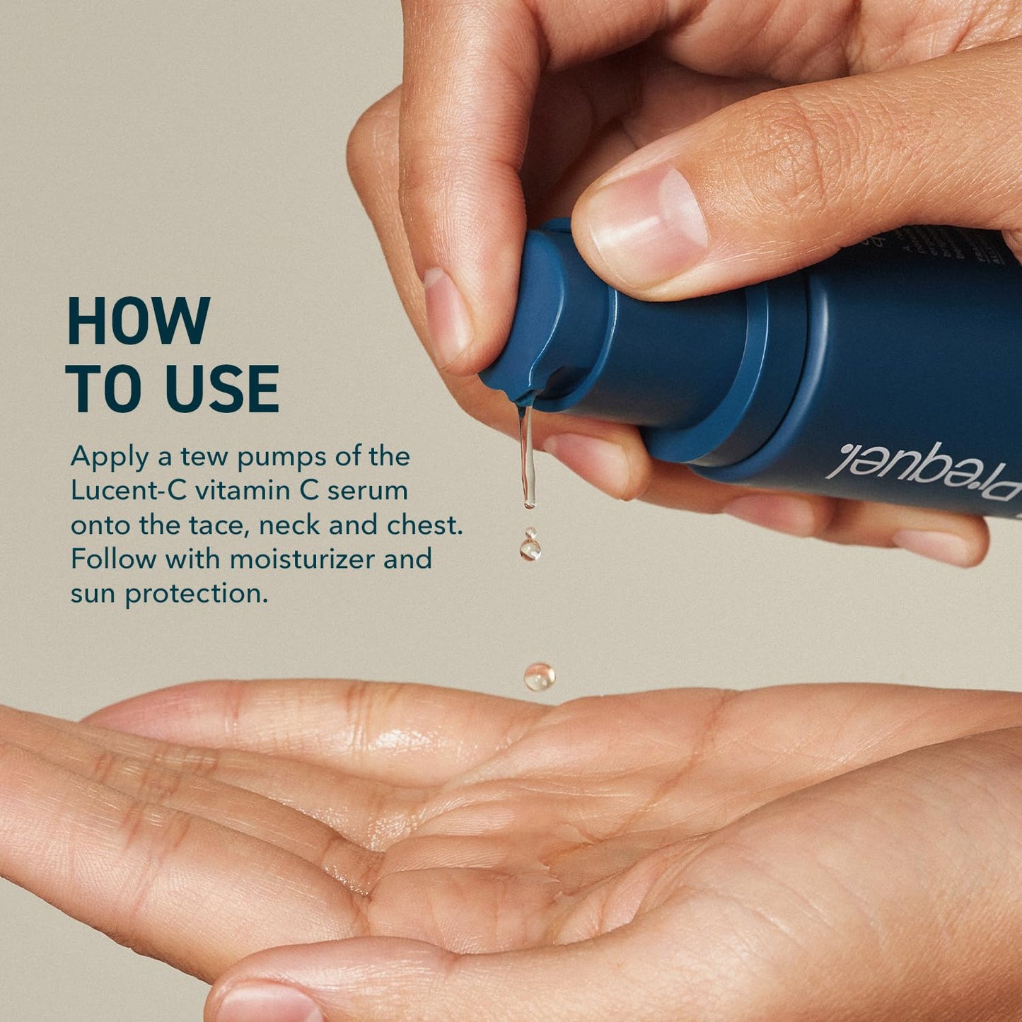 Prequel Skin Lucent-C Vitamin C Serum for Face – L-Ascorbic Acid, Ferulic Acid & Niacinamide for Luminous, Firm Skin, 1oz Pump