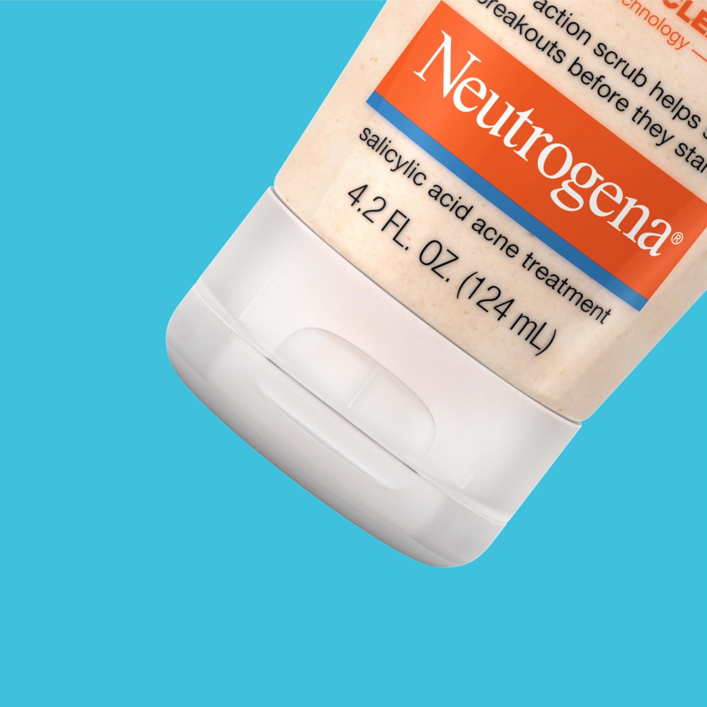 Neutrogena Oil-Free Acne Face Wash, 2% Salicylic Acid Daily Scrub & Treatment for Oily, Acne-Prone Skin, 4.2 fl. oz