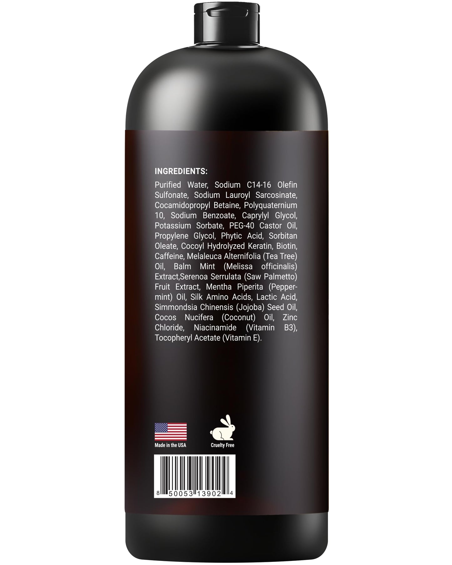 SOULSPA PURE Biotin & Keratin Shampoo โ Anti-Thinning Hair Growth & Repair Formula with Tea Tree Oil & DHT Blockers โ For Strong, Healthy Hair โ 16 fl oz