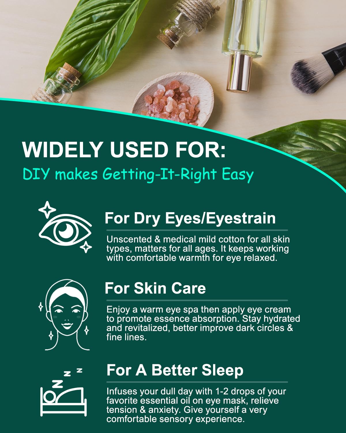 16 Pack Steam Eye Masks for Dry Eyes β Self-Heating Warm Compress for Fatigue & Puffiness Relief, Disposable Spa Eye Masks for Travel & Relaxation, Unscented