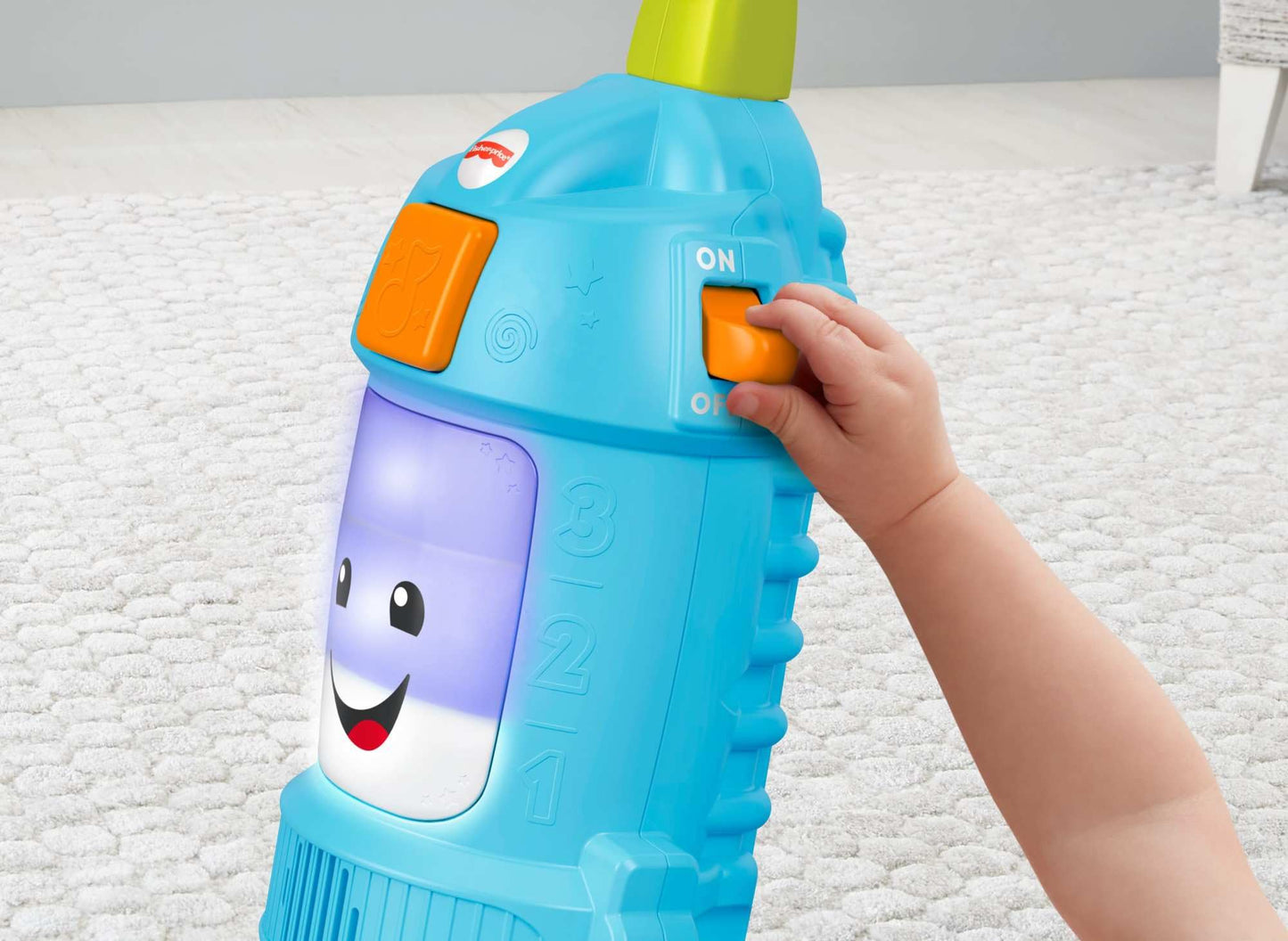 Fisher-Price Toddler Toy Laugh & Learn Light-Up Learning Vacuum Musical Push Along for Pretend Play Infants Ages 1+ Years (Amazon Exclusive)
