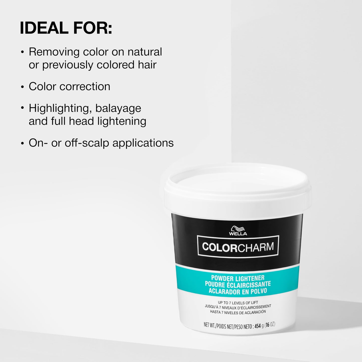COLORCHARM Powder Hair Lightener | Up to 7 Levels of Lift | Dust Free | 1lb | Packaging May Vary