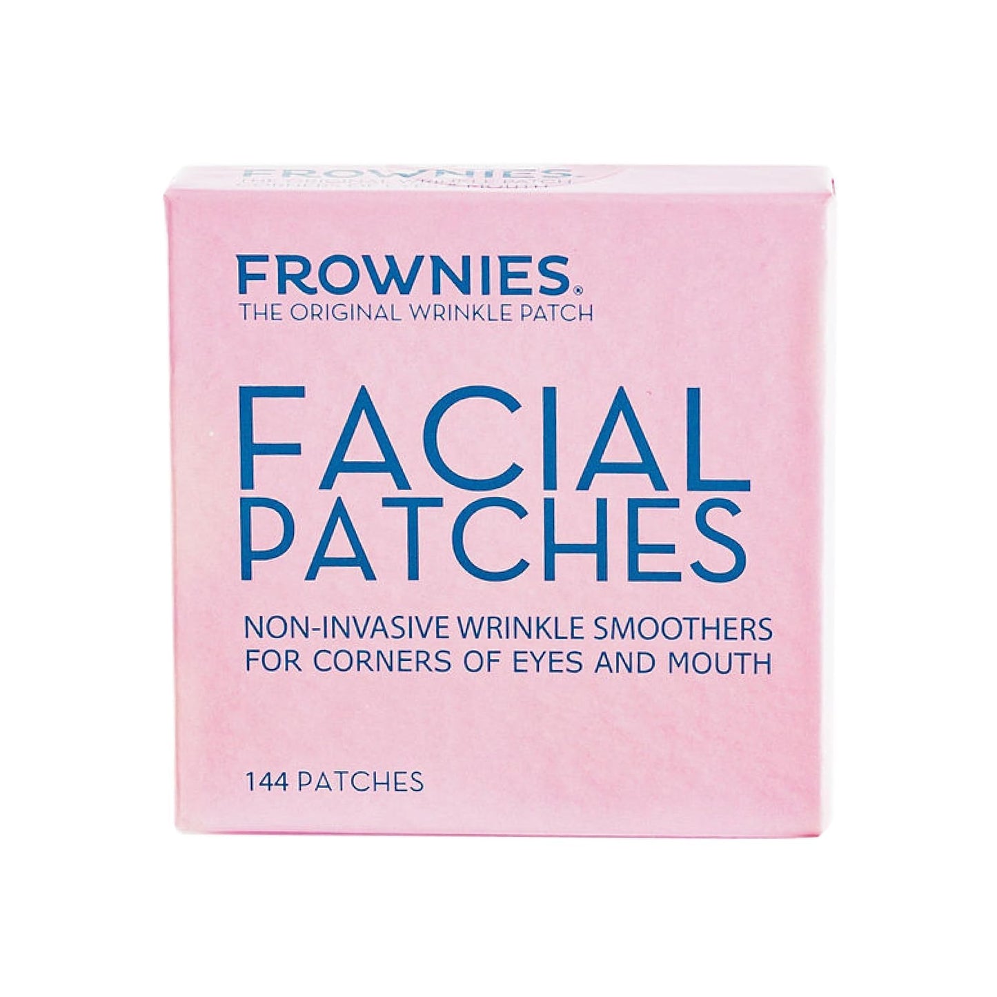 Frownies Anti-Wrinkle Facial Patches for Eyes & Mouth, Hypoallergenic, Smooth Crow’s Feet & Smile Lines Overnight, 144 Patches