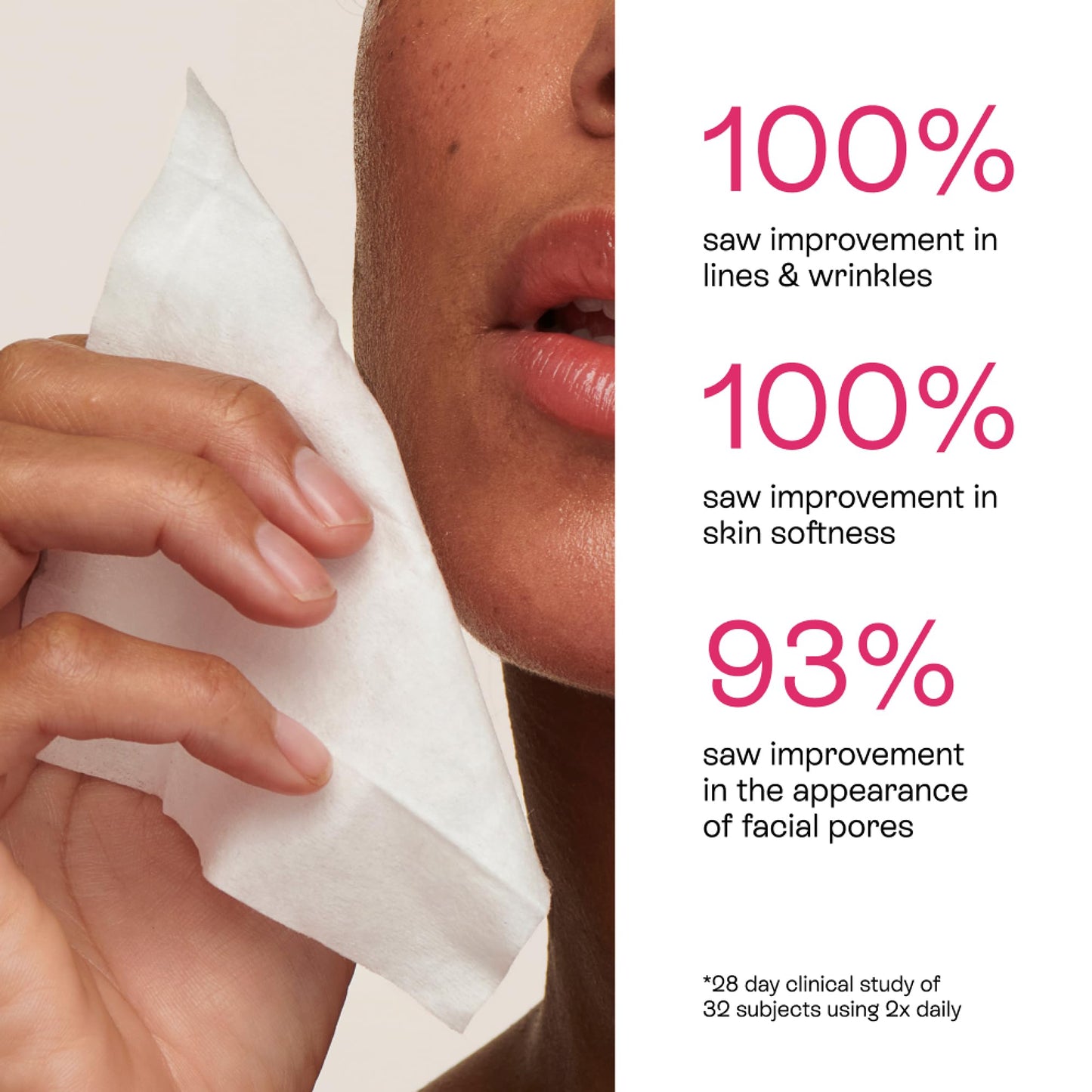 BeautyStat Triple Action Daily Exfoliating Peel Pads – Brighten, Smooth, Minimize Pores with AHAs, BHAs & Glucosamine, Made in USA