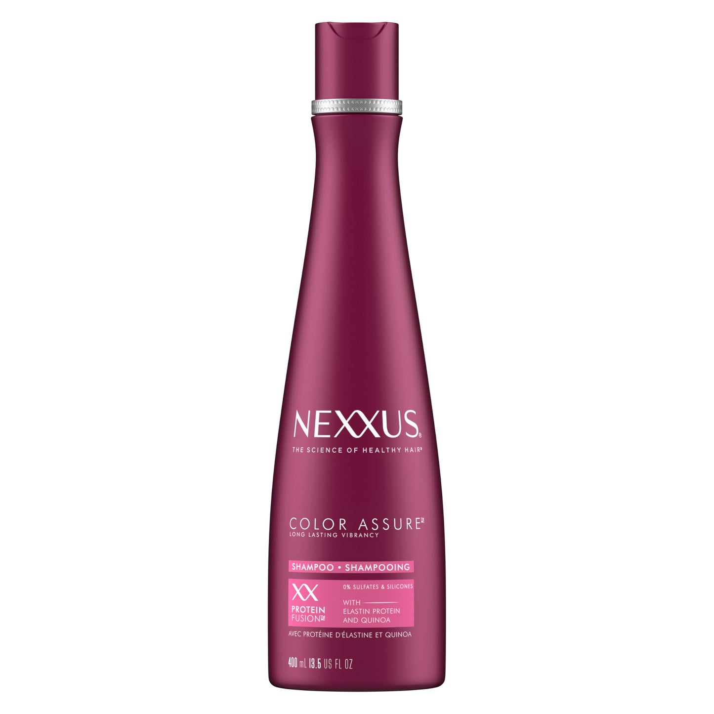 Nexxus Hair Color Assure Sulfate-Free Shampoo with ProteinFusion, For Color Treated Hair Shampoo 13.5 oz