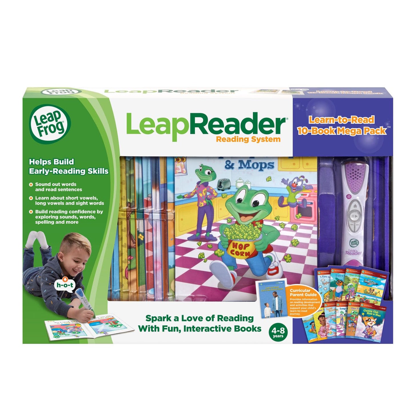 LeapFrog LeapReader System Learn-to-Read 10 Book Mega Pack, Pink