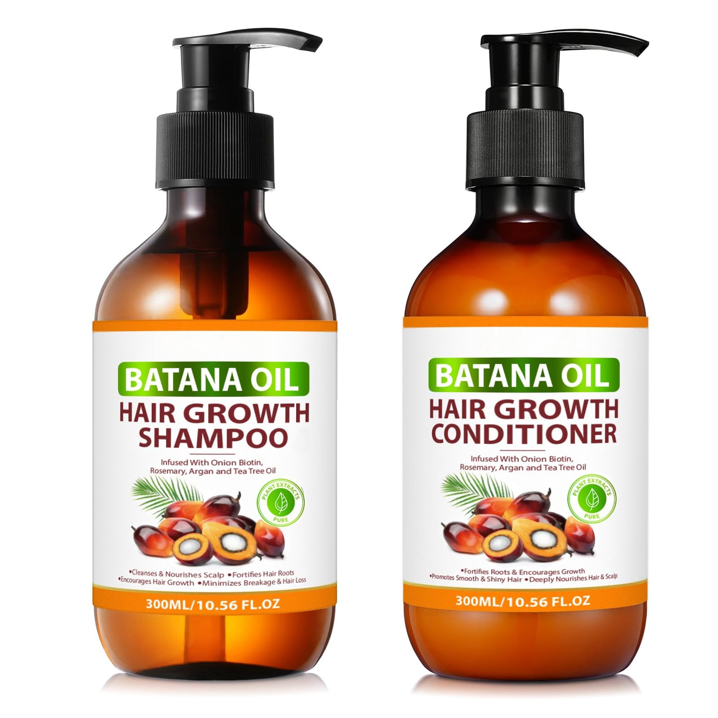 Batana Oil Shampoo & Conditioner Set for Hair Growth โ Anti-Thinning, Deep Moisturizing Formula to Strengthen Weak, Brittle Hair for Men & Women