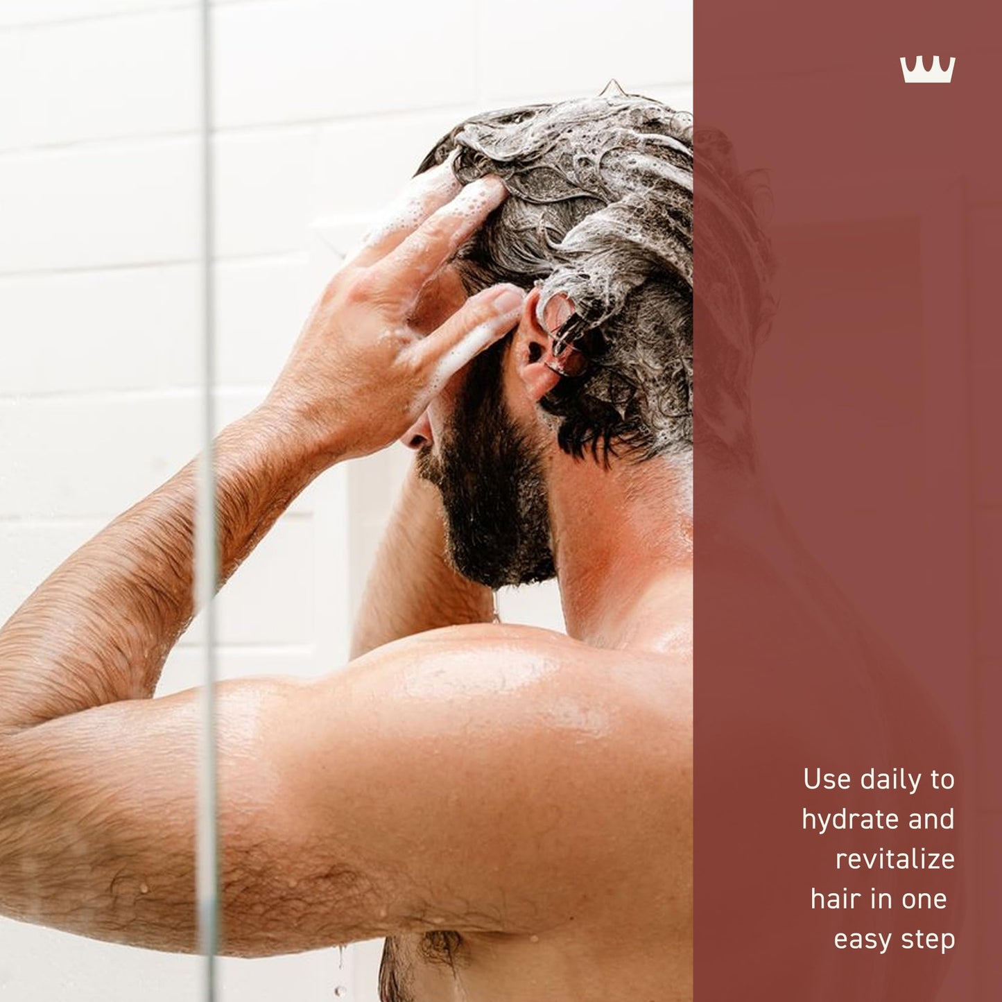 Cremo Bourbon & Oak 2-in-1 Shampoo & Conditioner, Barber Grade Quality That Moisturizes and Cleanses All Hair Types, 16 Fluid Ounce