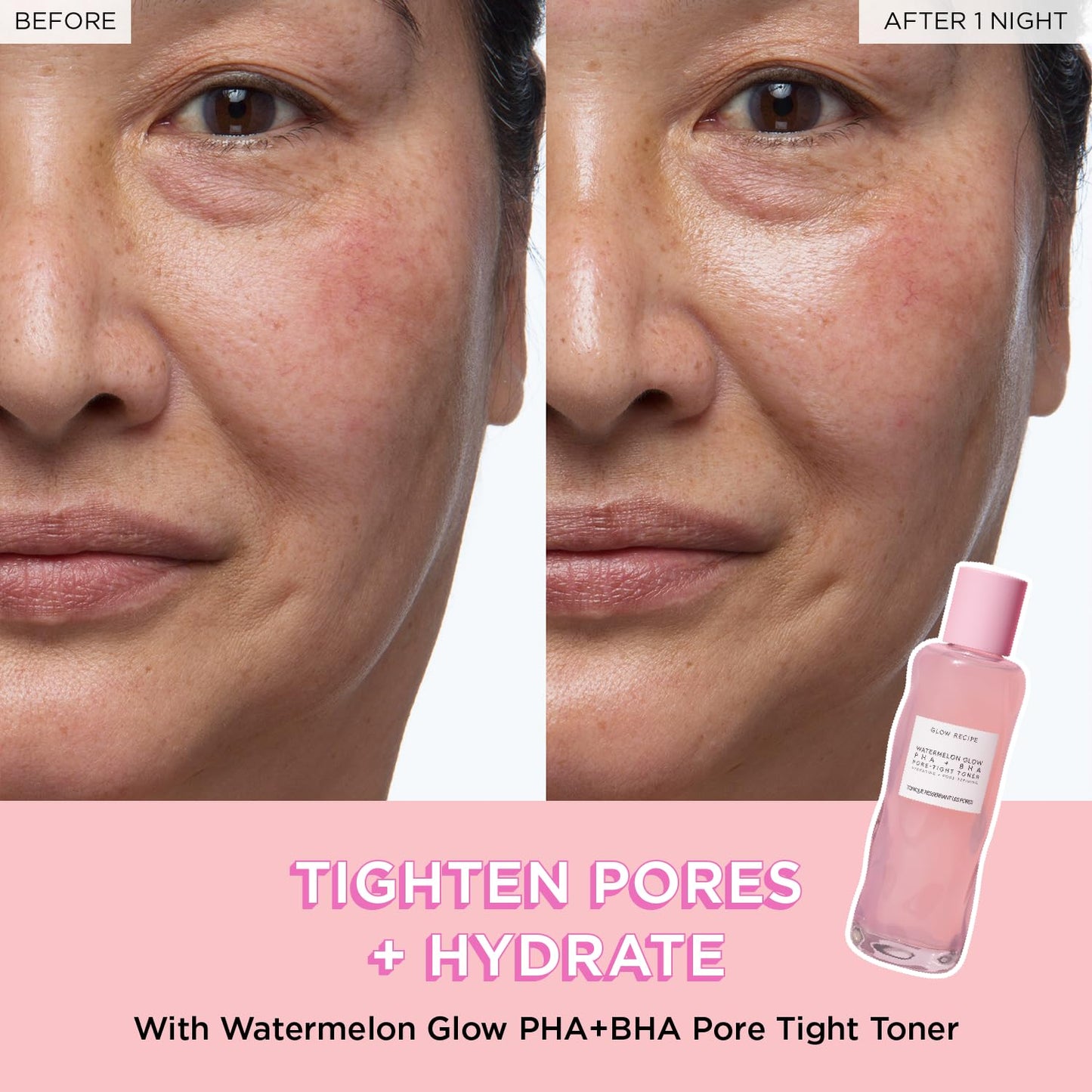 Glow Recipe PHA + BHA Face Toner – Korean Skincare, Pore Minimizer & Gentle Exfoliator with Watermelon & Cactus Water, 150ml