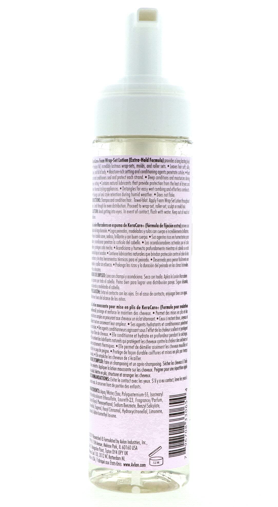 Avlon Kera Care Foam Wrap-Set Lotion Extra Hold 8oz