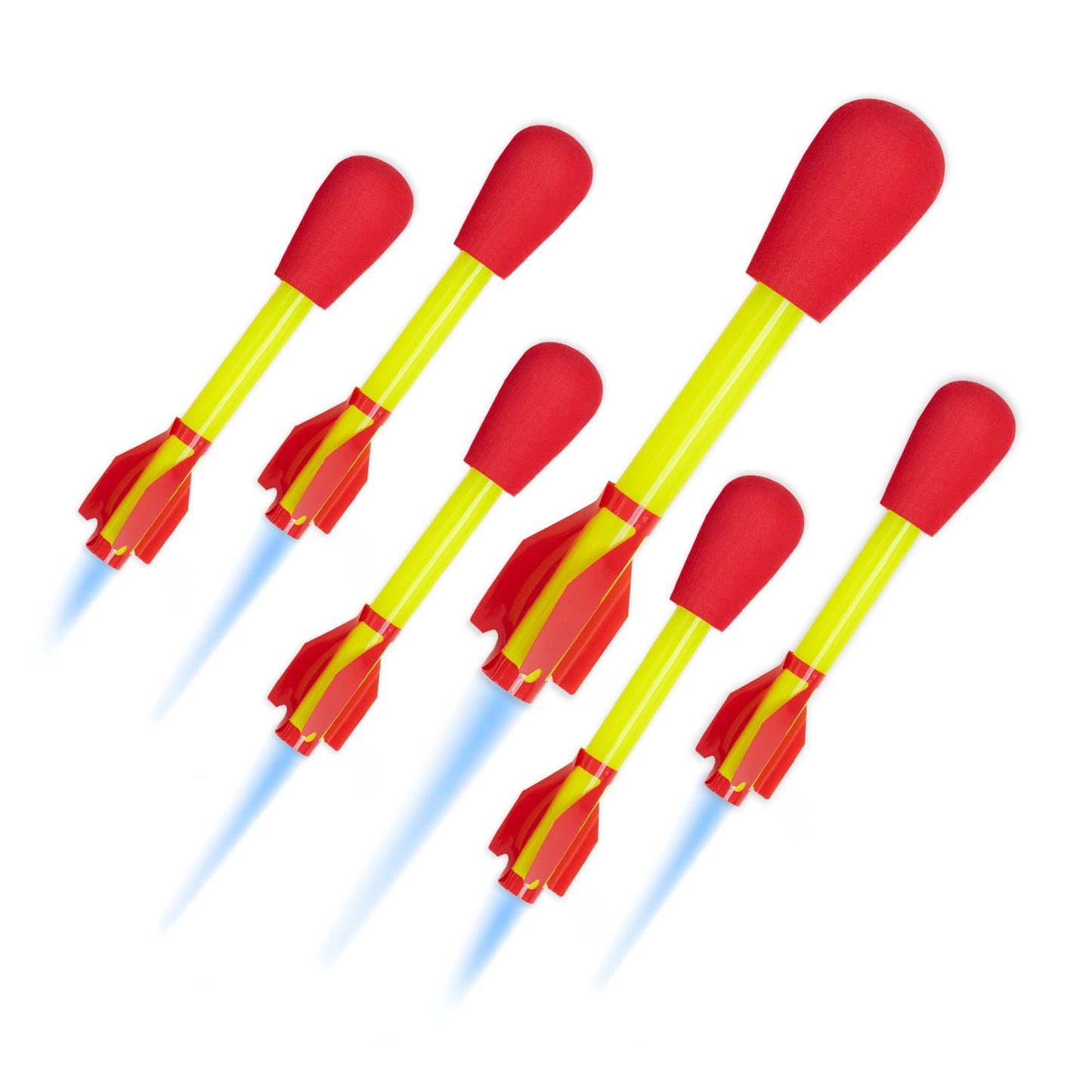 Stomp Rocket Ultra Rocket Refills, 6 Rockets - Replacement Foam-Tipped Rockets for Kids - Fun Backyard & Outdoor Kids Toys Gifts for Boys & Girls