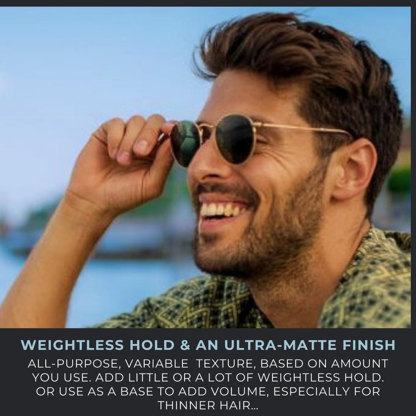 BRIGHTSIDE Textured Cream - Lightweight Matte Styling Cream for All Hair Types - Water-Based Blend with Kaolin, Silica & Bentonite Clay (2.5oz)