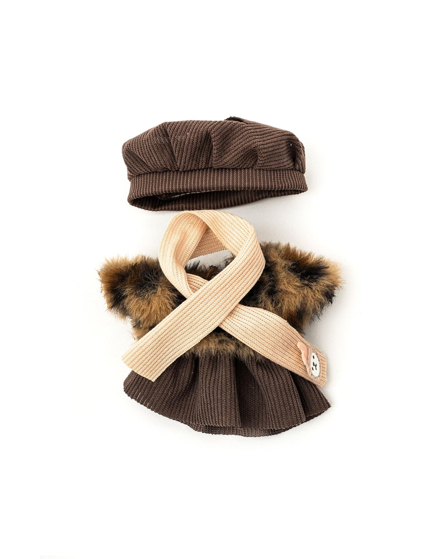 Clothes for Lububu 17cm Dolls(NO Doll) Outfit with Accessories Suit for Lububu Cute Stylish Dress Up Set for lububu Patterned Skirt