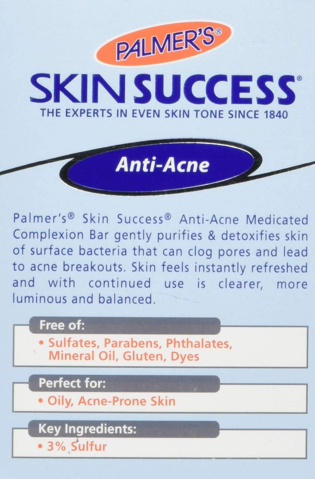 Palmer's Skin Success Eventone Medicated Complexion Bar, 3.5 Ounce