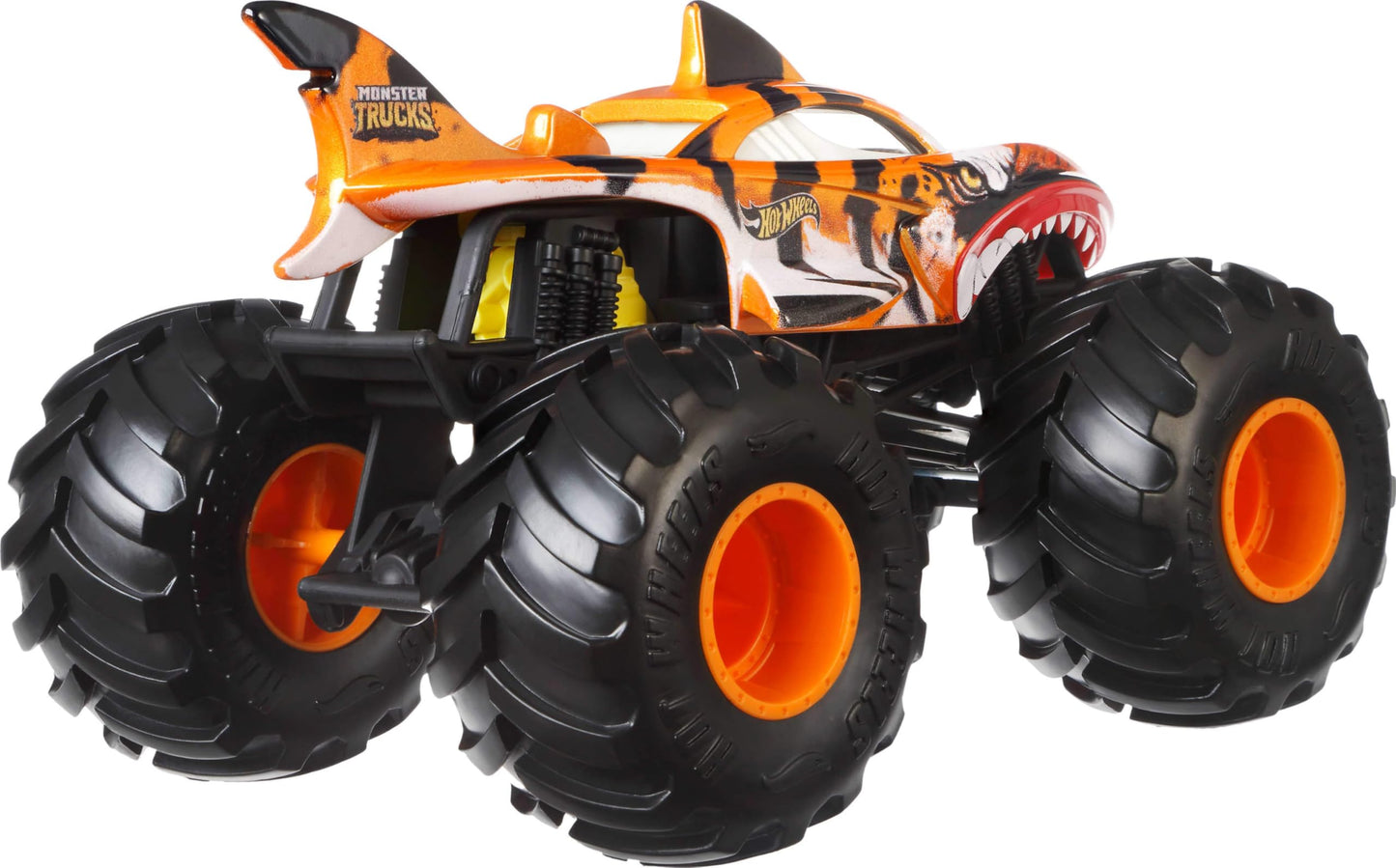 Hot Wheels Monster Trucks, Oversized Monster Truck, 1:24 Scale Die-Cast Toy Truck with Giant Wheels and Cool Designs