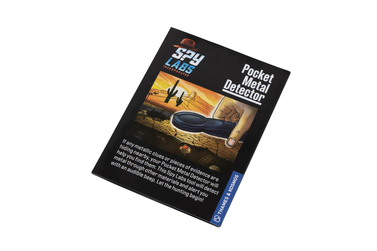 Thames & Kosmos Spy Labs Pocket Metal Detector – Detect Metallic Evidence | Detective Gear & Tools for Young Investigators