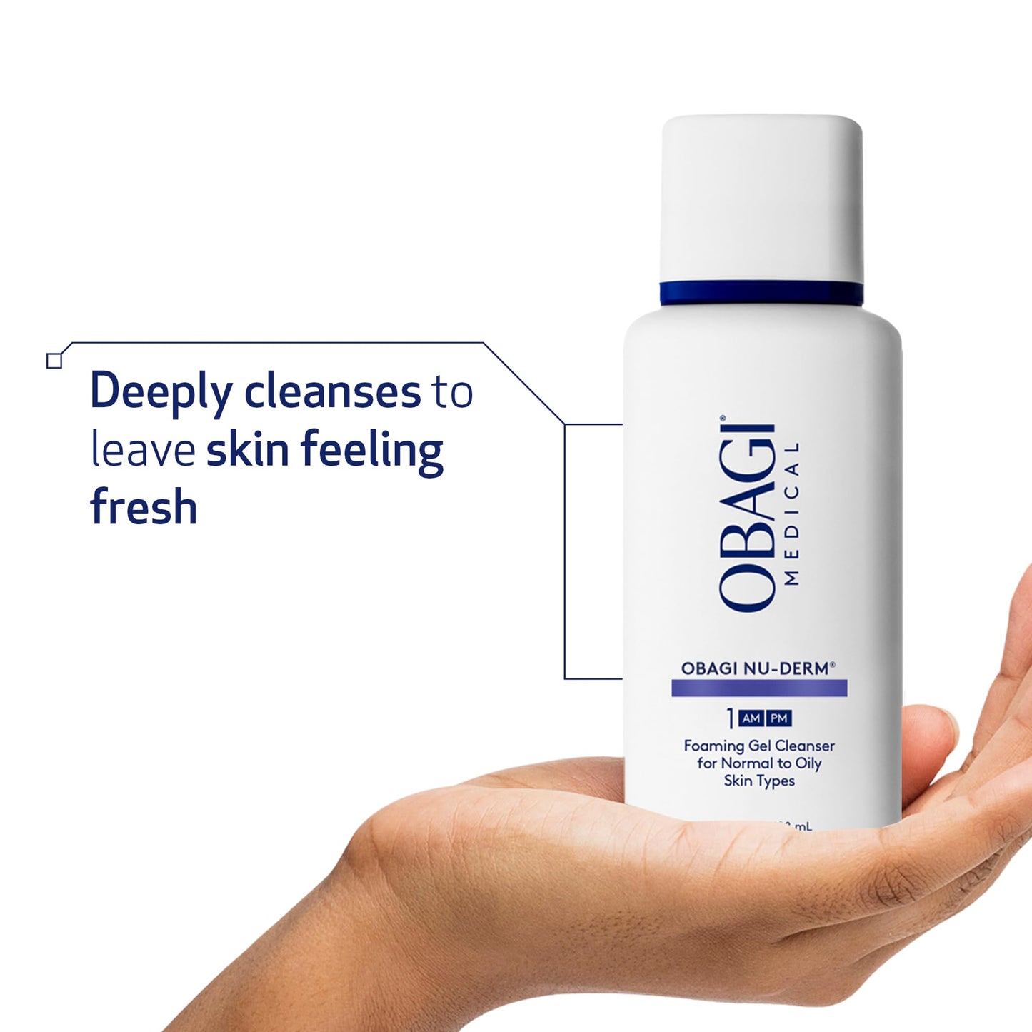 Obagi Nu-Derm Foaming Gel – Gel-Based Cleanser for Normal to Oily & Sensitive Skin – 6.7 oz