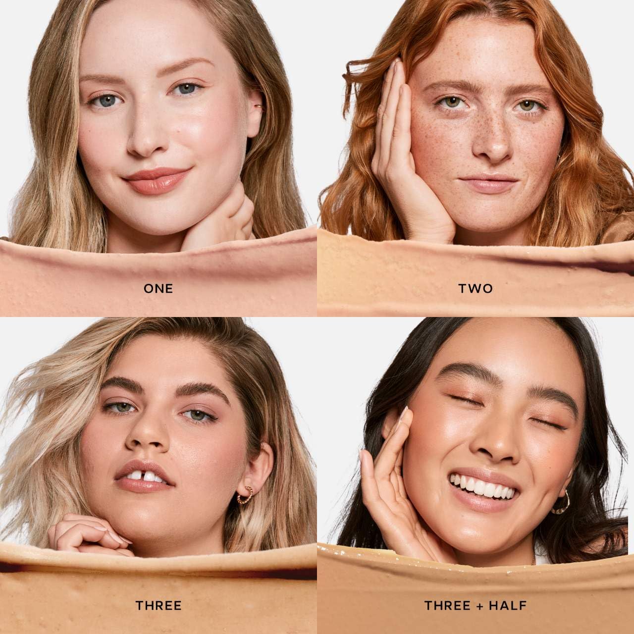 Saie Slip Tint Tinted Moisturizer SPF 35 – Light Coverage Glowy Face Tint with Hyaluronic Acid, Mineral Sunscreen, Shade Three + Half, 1.35 oz