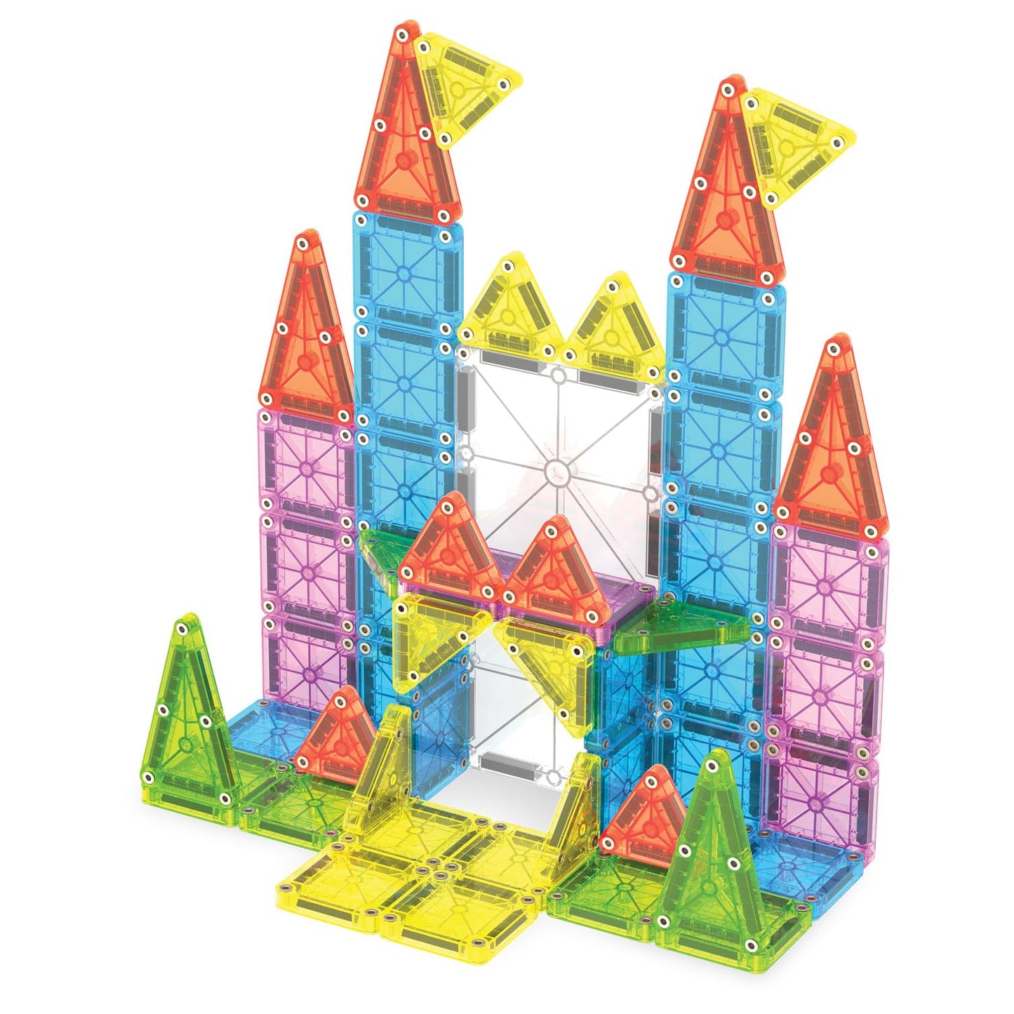 MAGNA-TILES microMAGS Travel Set Deluxe 55-Piece Magnetic Construction Set, The Original Magnetic Building Brand
