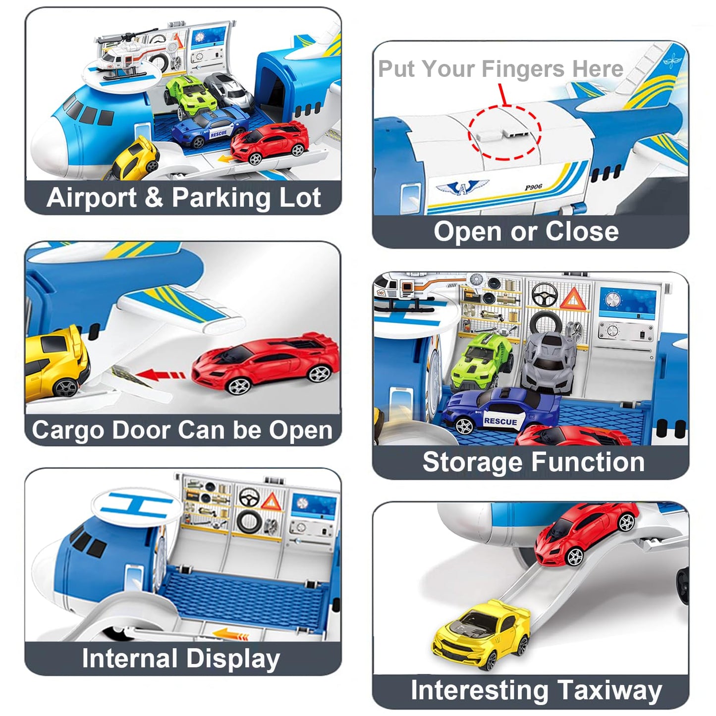 Airplane Toy for Toddlers & Kids, Ages 2-7 – Fun Plane Toy for Boys & Girls, Birthday Gift, Airplane Toys for 3-5 Year Olds