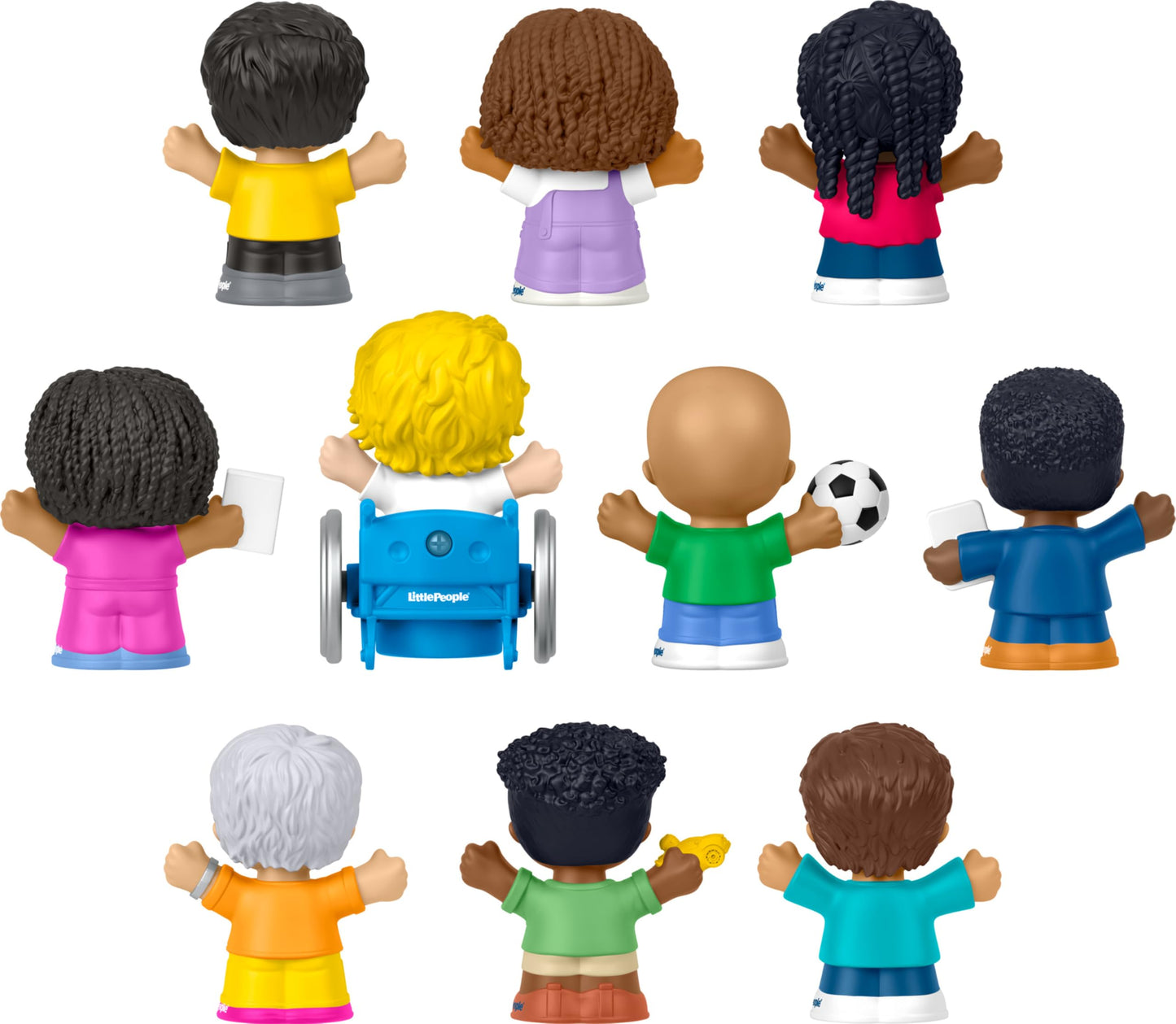 Fisher-Price Little People Toddler Toys Classroom Figures 10-Piece Set for Preschool Pretend Play for Kids Ages 1+ Years (Amazon Exclusive)